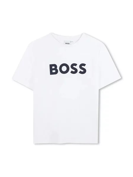 Otroška kratka majica BOSS bela