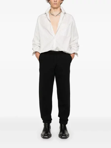 Pantaloni Mugler alergare negru