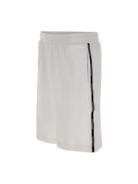 Bermudy Emporio Armani Ea7 z logo białe