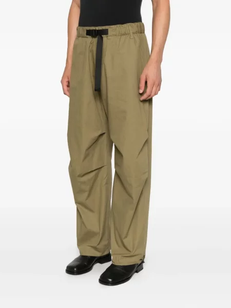 Cu centură pantaloni Studio Nicholson verde