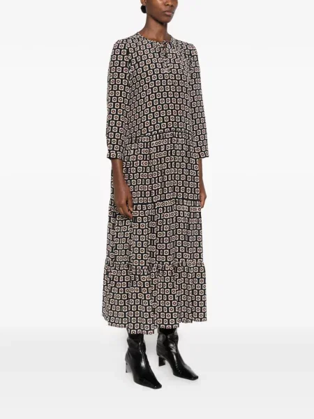 Rochie 's Max Mara cu imagine cu imprimeu geometric negru