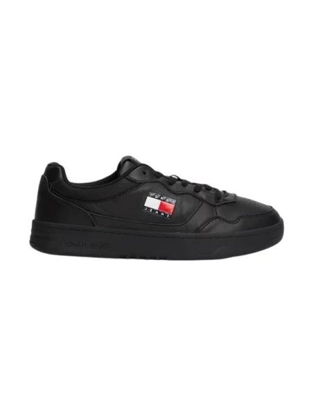 Tommy Jeans sneakersy skórzane TJM CUPSOLE LEATHER ESS czarny