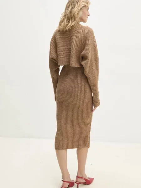 Брюки Answear Lab коричневые