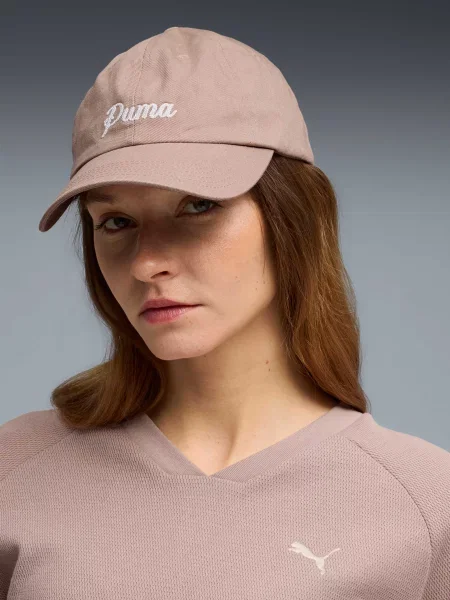PUMA Ess Script Dad Cap Кепка Унісекс Комбінований верх бежевий