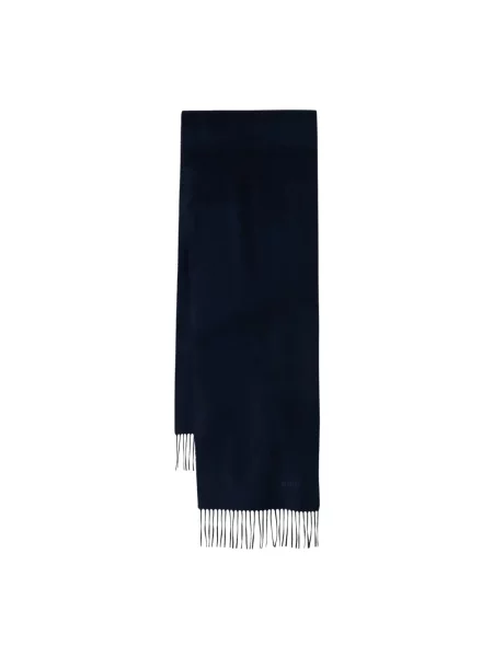 Moschino szalik z wełny merino niebieska