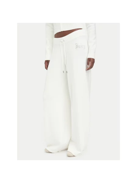 Juicy Couture Kötött nadrág Krém Relaxed Fit fehér