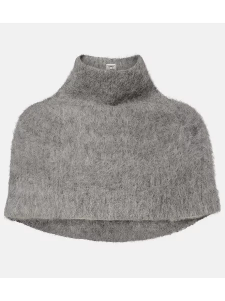 Fular Toteme din lână alpaca gri