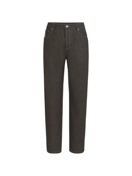 Pantaloni Brunello Cucinelli de lână cu 5 buzunare gri