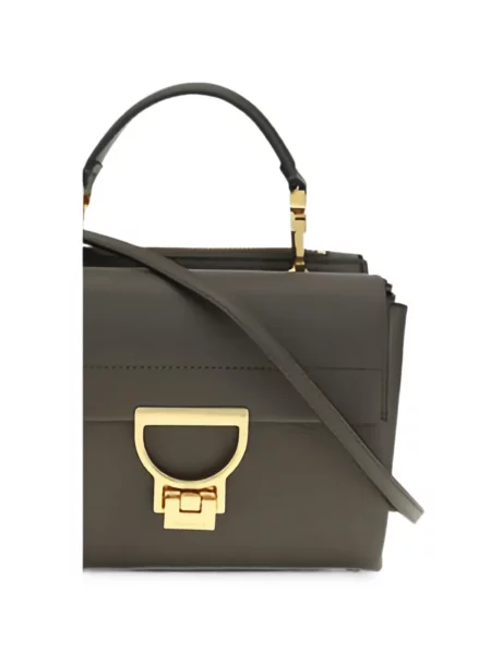Geantă shopper Coccinelle din piele verde