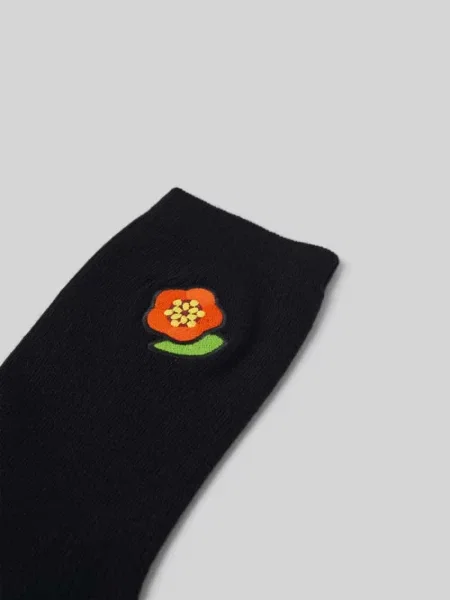 Skarpety z wyhaftowanym logo Kenzo czarne