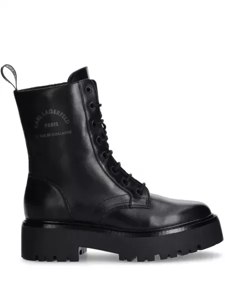 Botine Karl Lagerfeld cu imagine negru