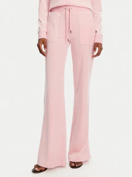 Juicy Couture Spodnie dresowe Layla Flared Leg różowy