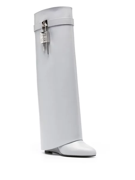Botine Givenchy din piele gri