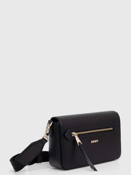 Шкіряна сумочка Dkny чорний