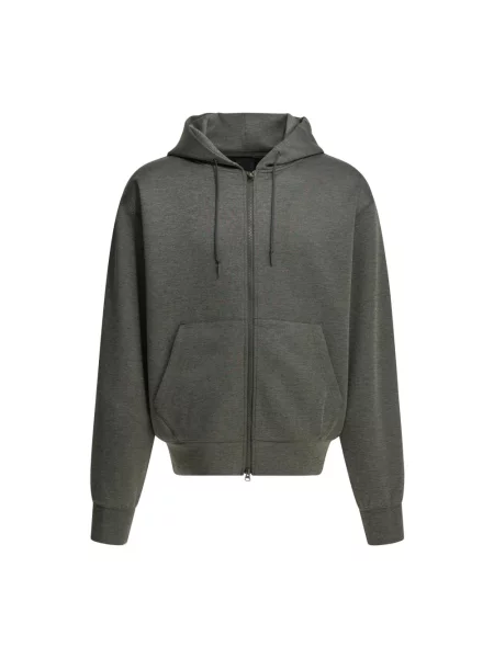 Bluza z kapturem Daiwa Pier39 z kapturem flanelowa szara