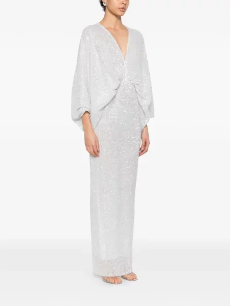 Rochie maxi L'idée cu paiete de costum alb