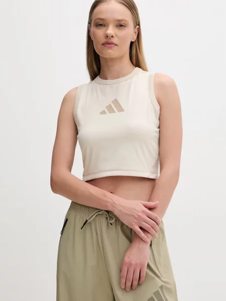 Adidas crop top x Z.N.E bež