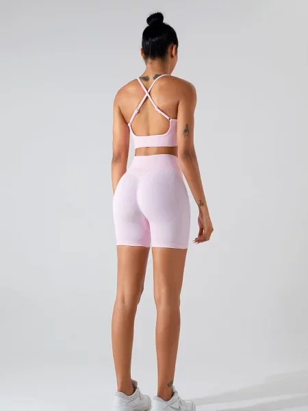 Szorty Sculpt Scrunch jasnoróżowy