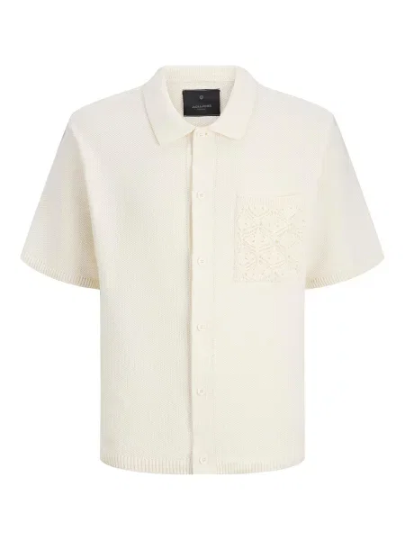 JACK & JONES Cămașă JPRSUMMER lână alb