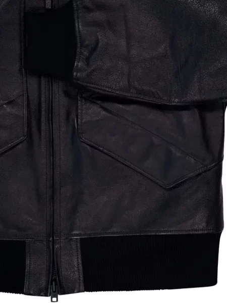 Geanta de piele Y-3 negru