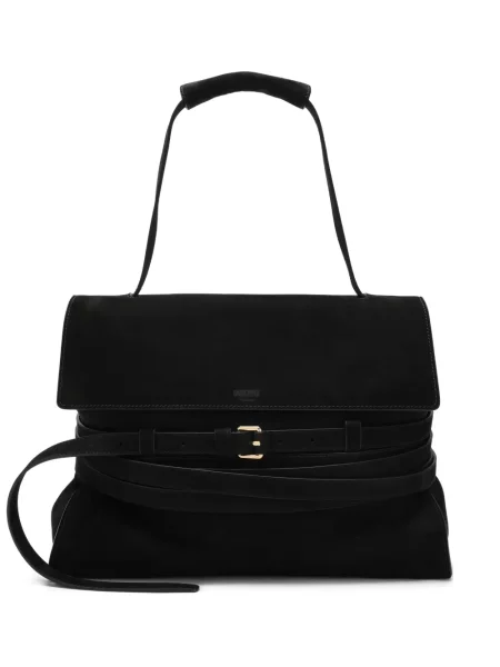 Geantă shopper Moschino cu legături negru