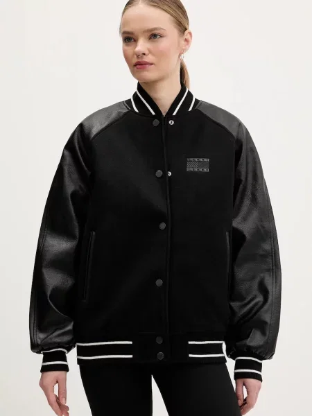 Tommy Jeans Geacă de primăvară-toamnă / alb negru