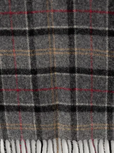 Barbour fular de lână gri