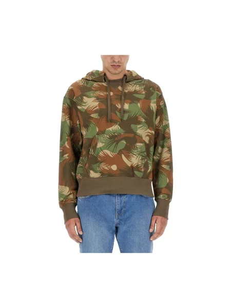 Bluza z kapturem Moschino zielona