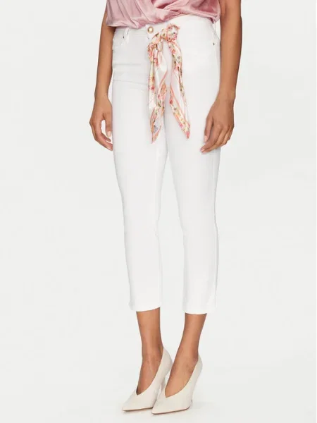 Guess Blugi Skinny Fit alb