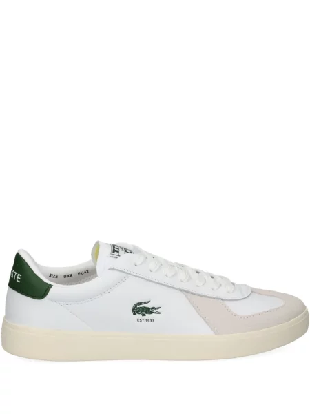 Sneakerși Lacoste din piele alb