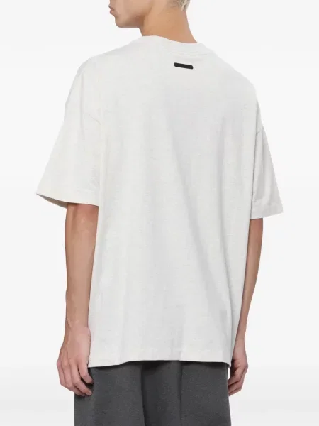Tricou Essentials cu imagine cu decolteu rotund gri