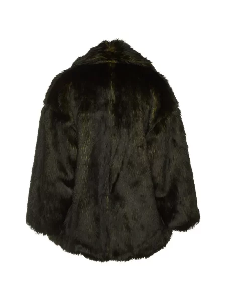 Blană artificială geacă Alice + Olivia verde