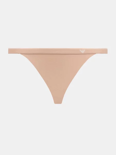 Emporio Armani Underwear tangá dámske s elastanom béžová