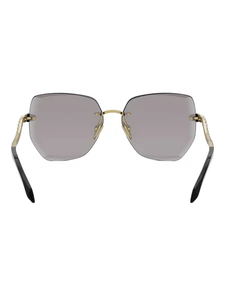 Ochelari de soare Bvlgari cu imprimeu geometric negru