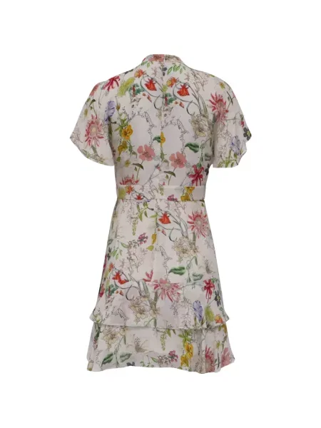 Rochie Parker cu model floral cu imagine alb
