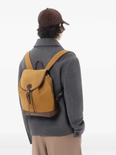 Rucsac Valentino Garavani din piele de căprioară