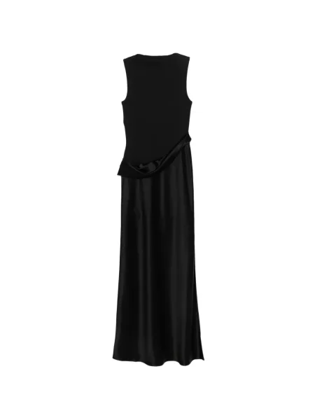 Rochie maxi Nanushka drapată de costum negru