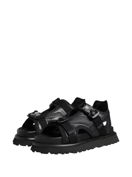 Sandale Dolce & Gabbana chunky cu autograf negru