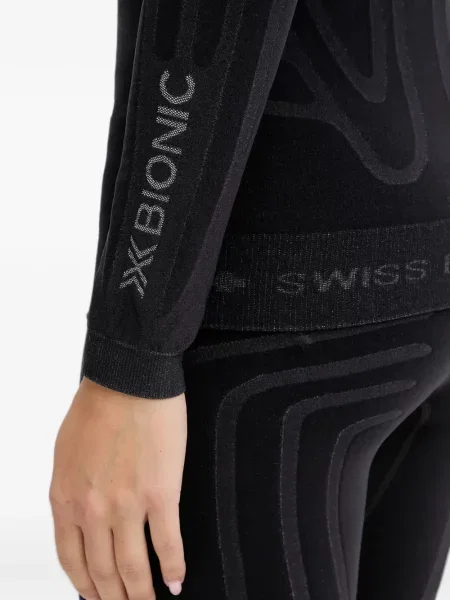 Παντελόνι σκι X-bionic με αυτόγραφο μαύρο