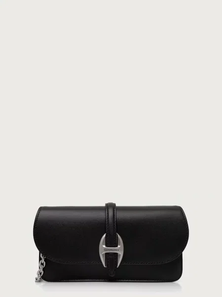 Trussardi portofel pentru femei din piele negru