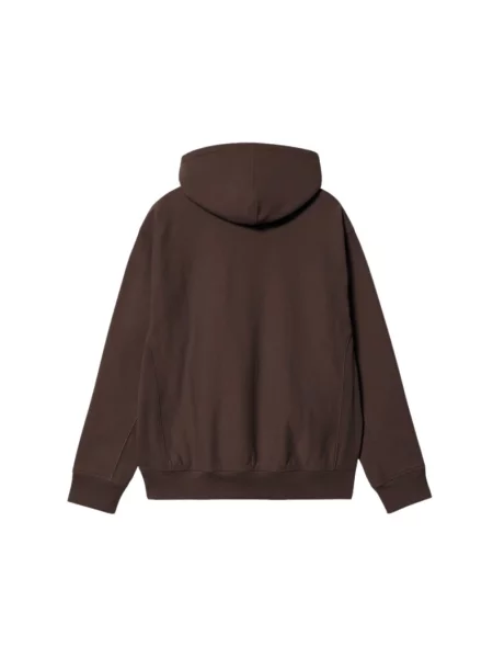 Bluza z kapturem z kapturem Carhartt Wip brązowa
