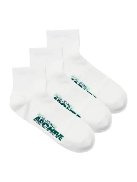 JACK & JONES Nogavice JACBRAT zelena bela