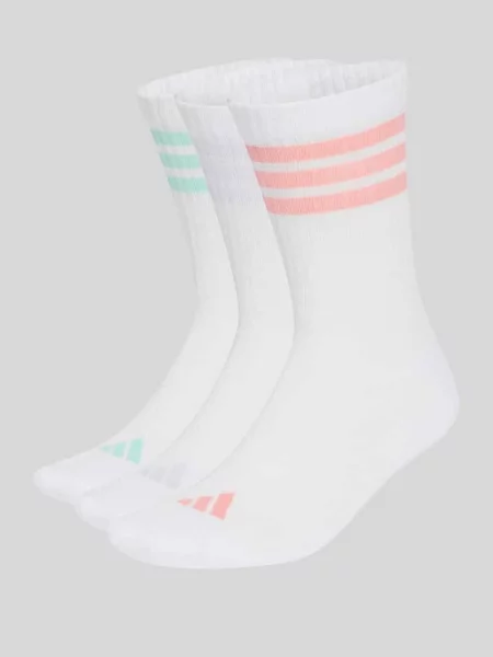 Skarpety z mieszanki bawełny w zestaw 3 szt. Adidas Sportswear białe