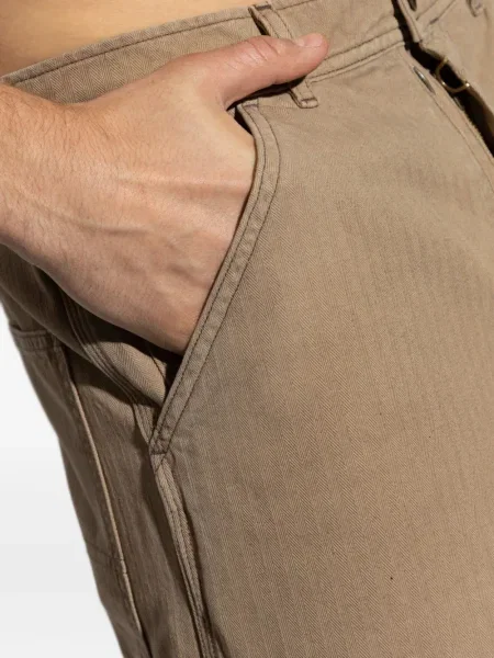Pantaloni Maison Margiela cu model herringbone