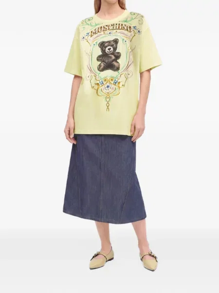 Ursuleț de pluș tricou Moschino galben