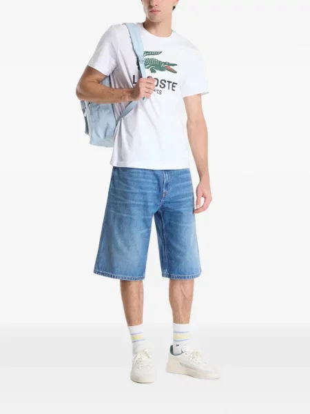 Tricou Lacoste cu imagine alb