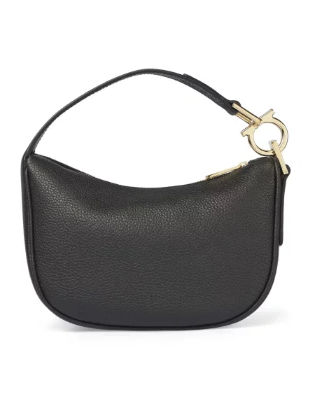 Top Ferragamo skórzany czarny