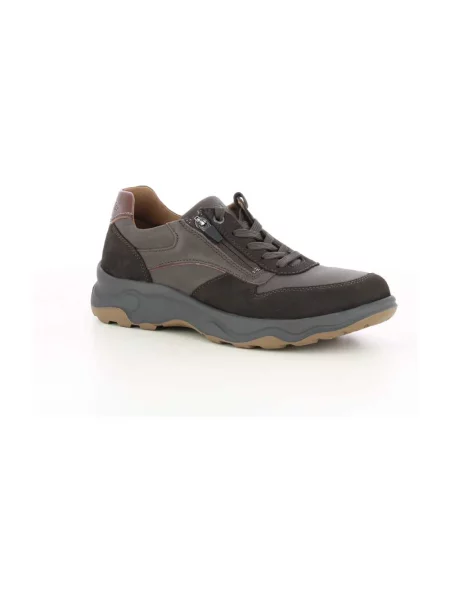 Sneakersy Waldläufer skórzane brązowe