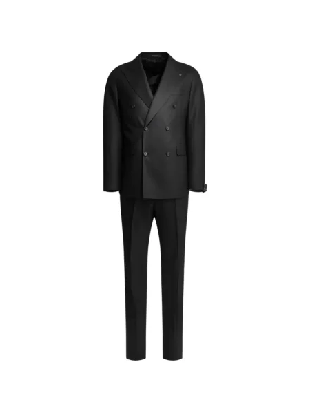 Costum Tagliatore de lână cu două rânduri de nasturi negru