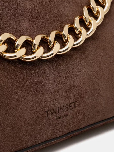 Twinset velúr táska barna